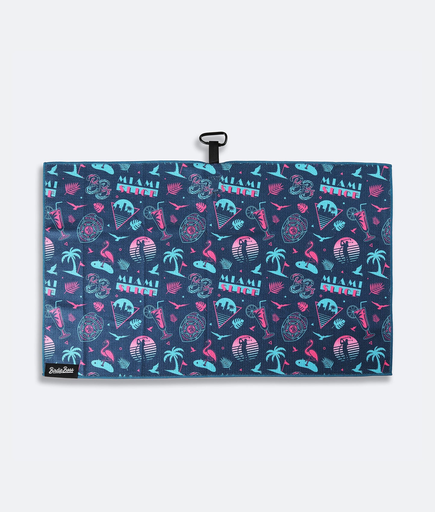 Miami Slice Blue - Magnetic Golf Towel