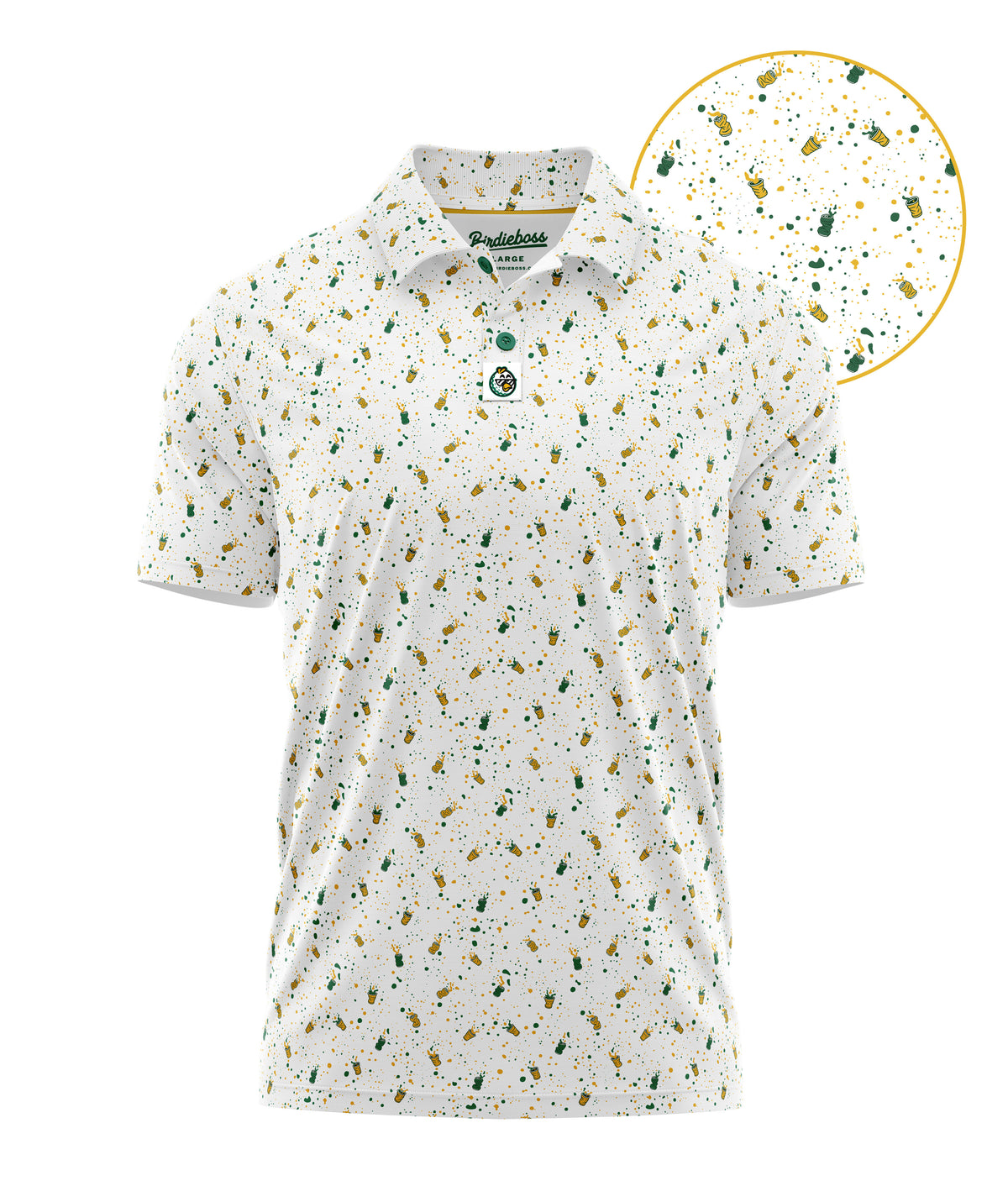 #16 Splash Zone Polo White