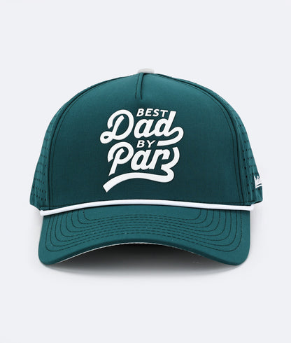 Best Dad By Par Hat Green
