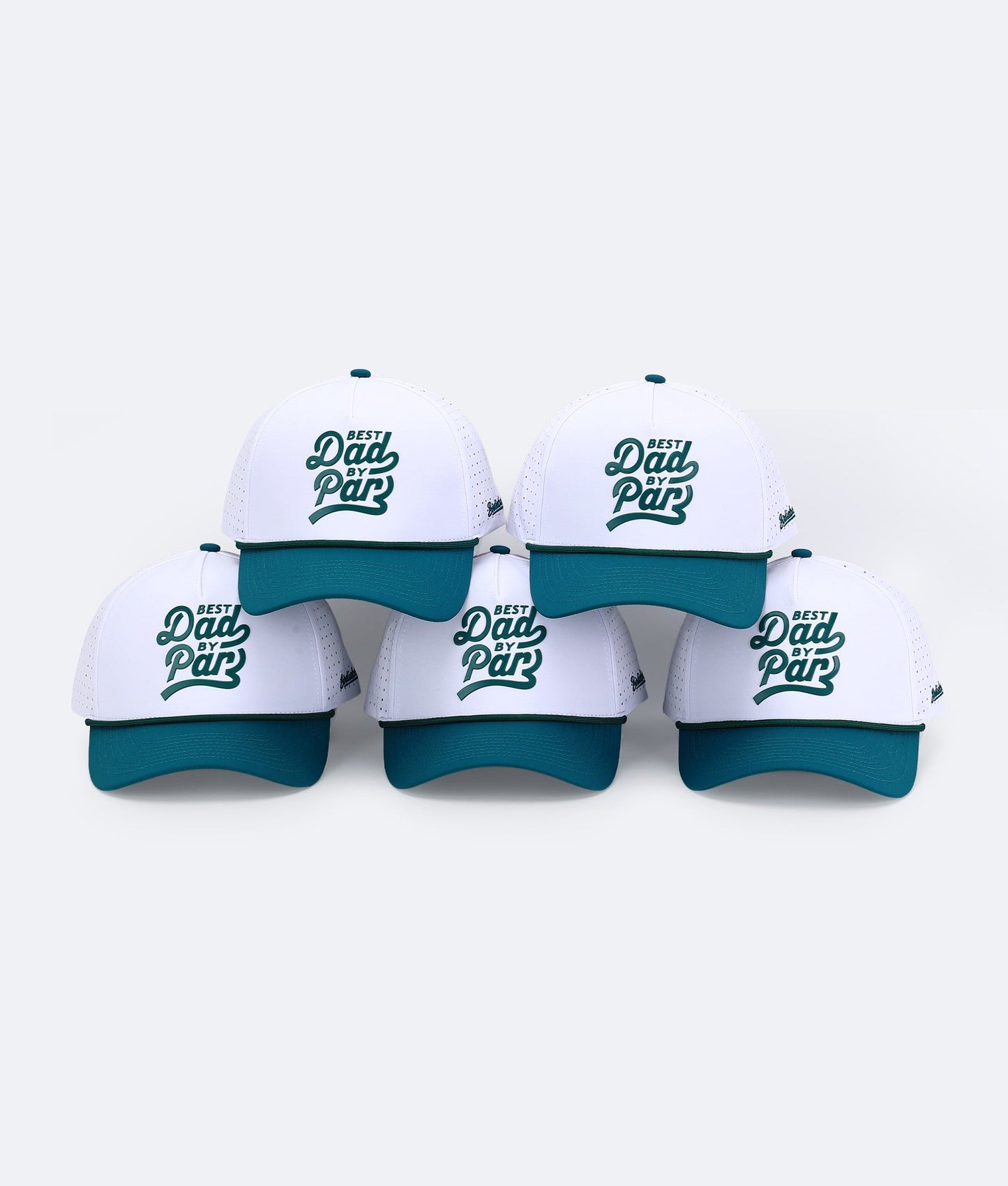 Best Dad By Par Hat White