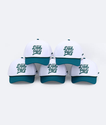Best Dad By Par Hat White