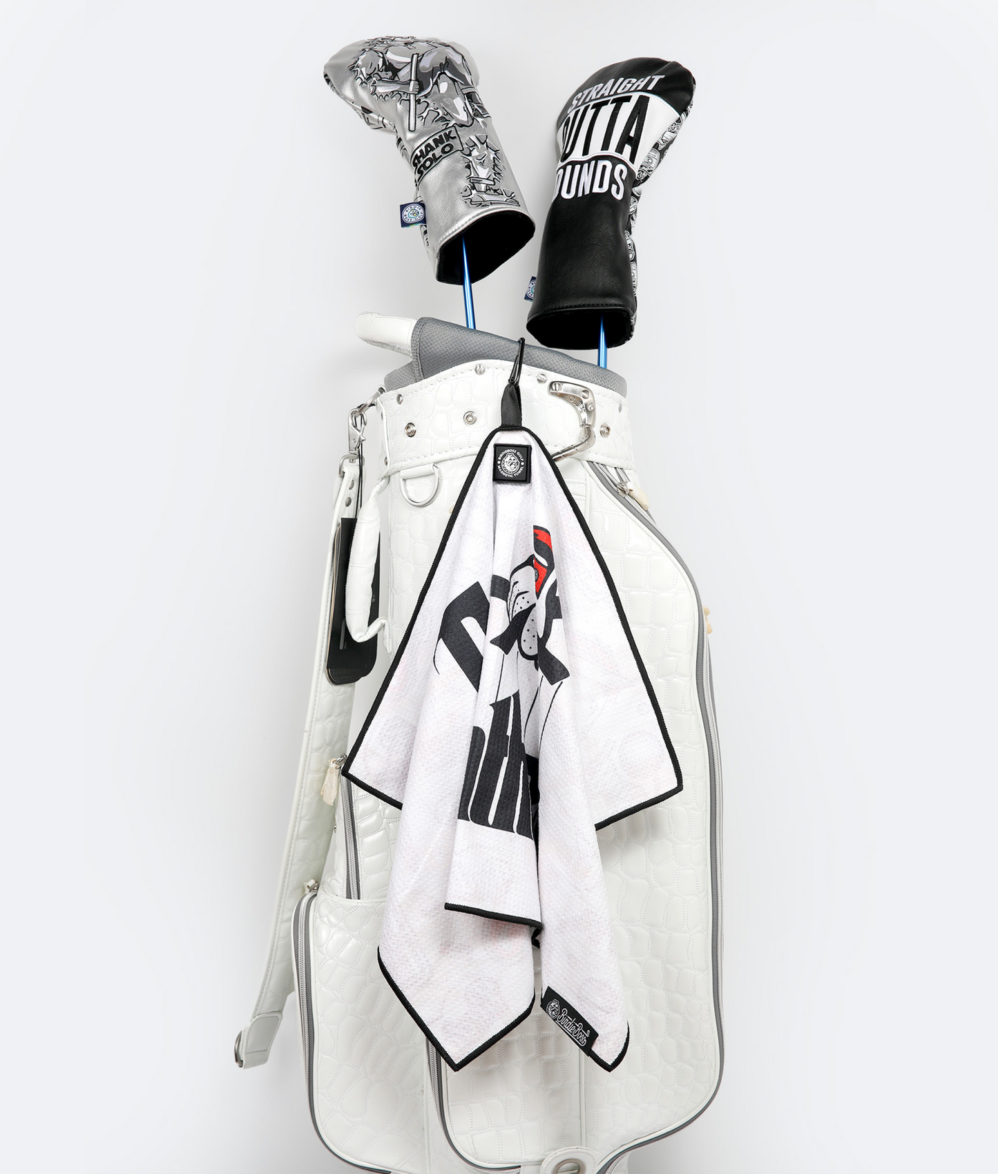 The Golfather White - Magnetic Golf Towel