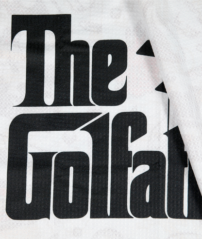 The Golfather White - Magnetic Golf Towel