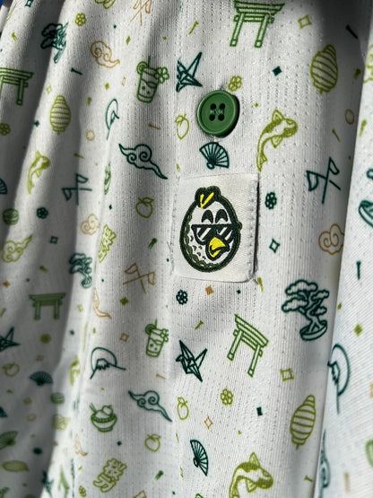 Ramen Corner Icon Polo White