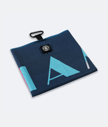 Miami Slice Blue - Magnetic Golf Towel