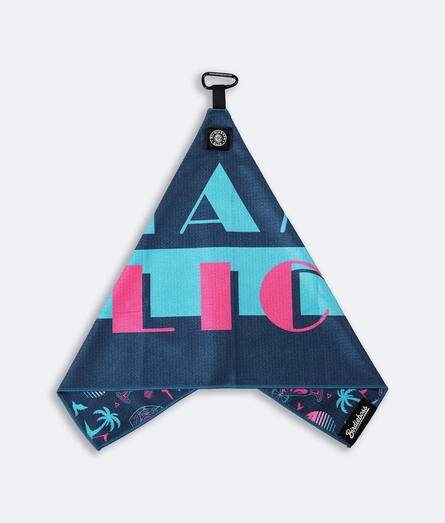 Miami Slice Blue - Magnetic Golf Towel