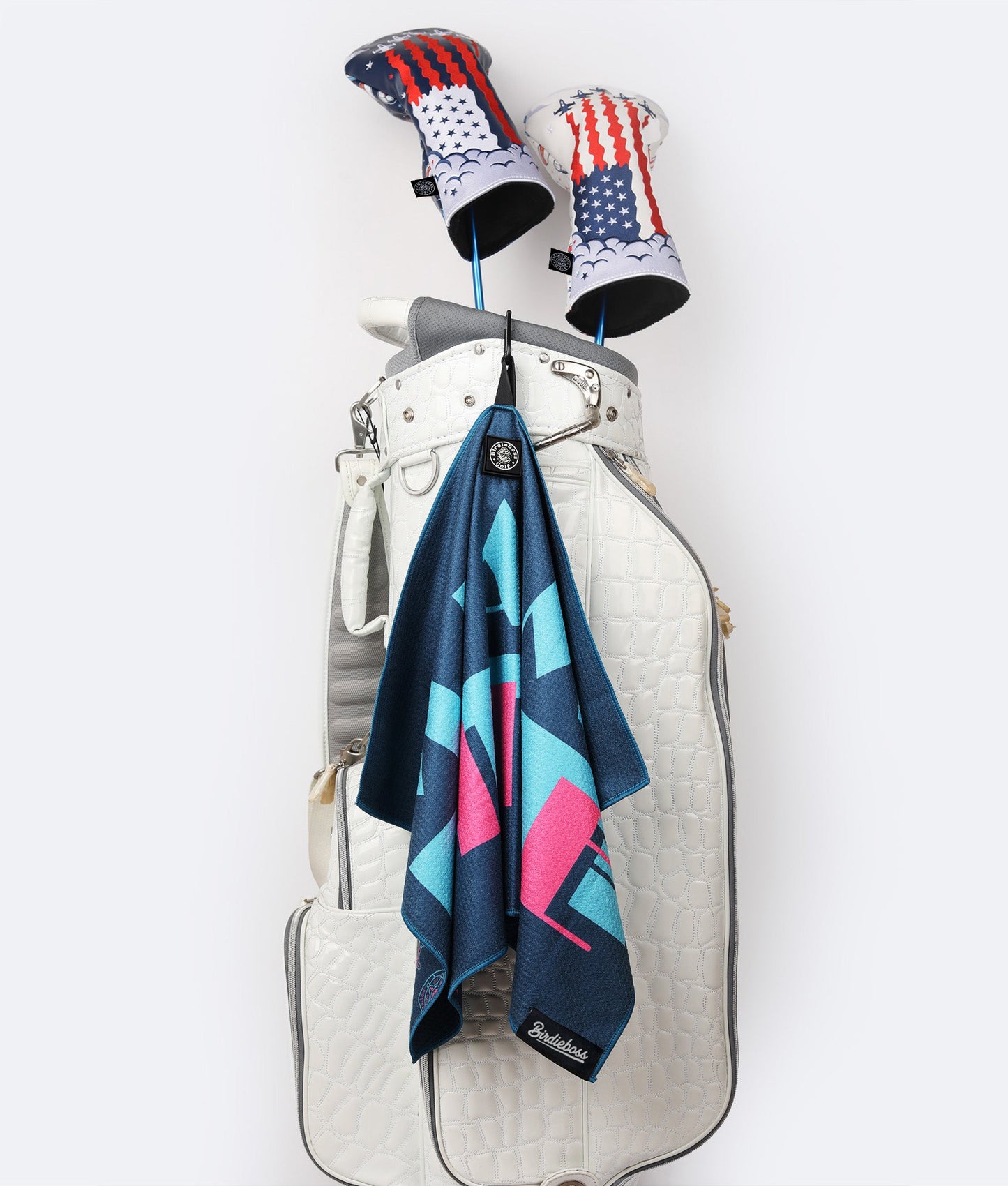 Miami Slice Blue - Magnetic Golf Towel