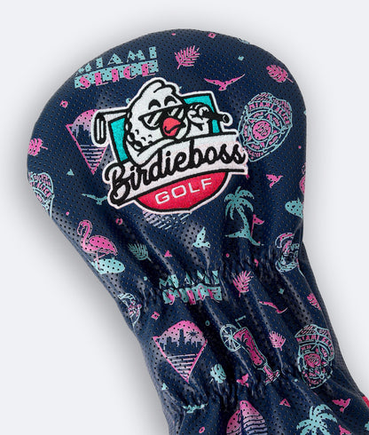 Miami Slice Headcover Blue