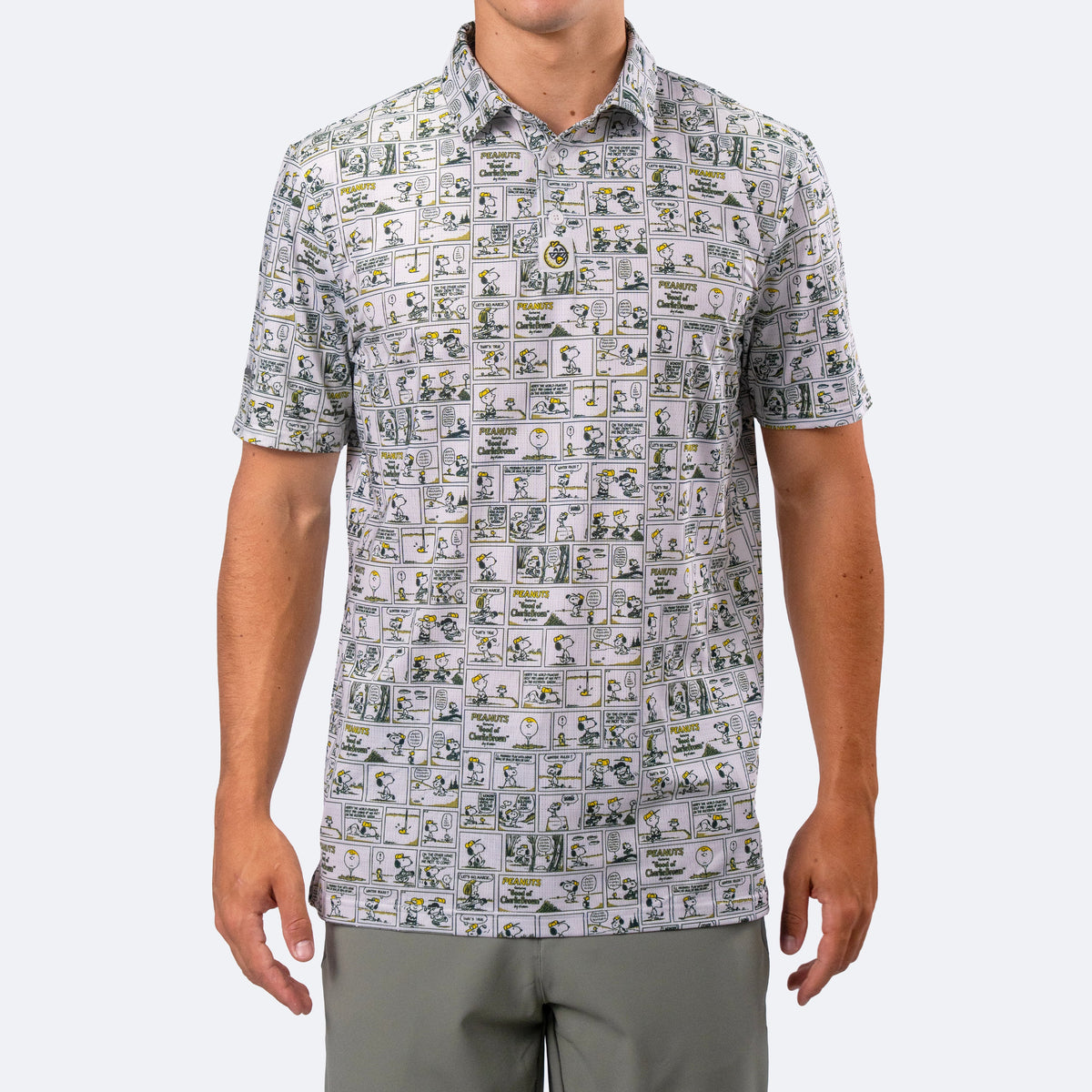 Peanuts Sunday Strip Polo White