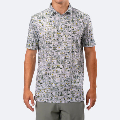 Peanuts Sunday Strip Polo White