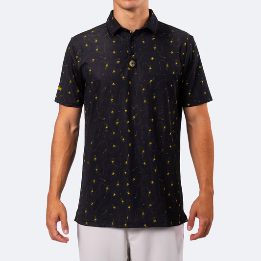 Peanuts Woodstock Flight Polo Black
