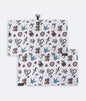 Retro Tattoo White - Magnetic Golf Towel
