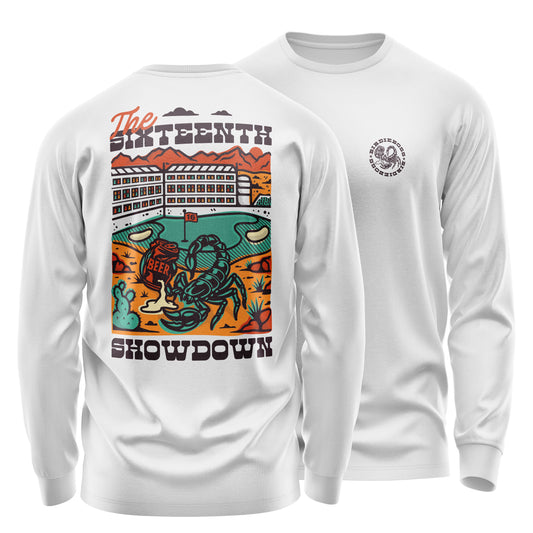 Scorpion on 16 Longsleeve White