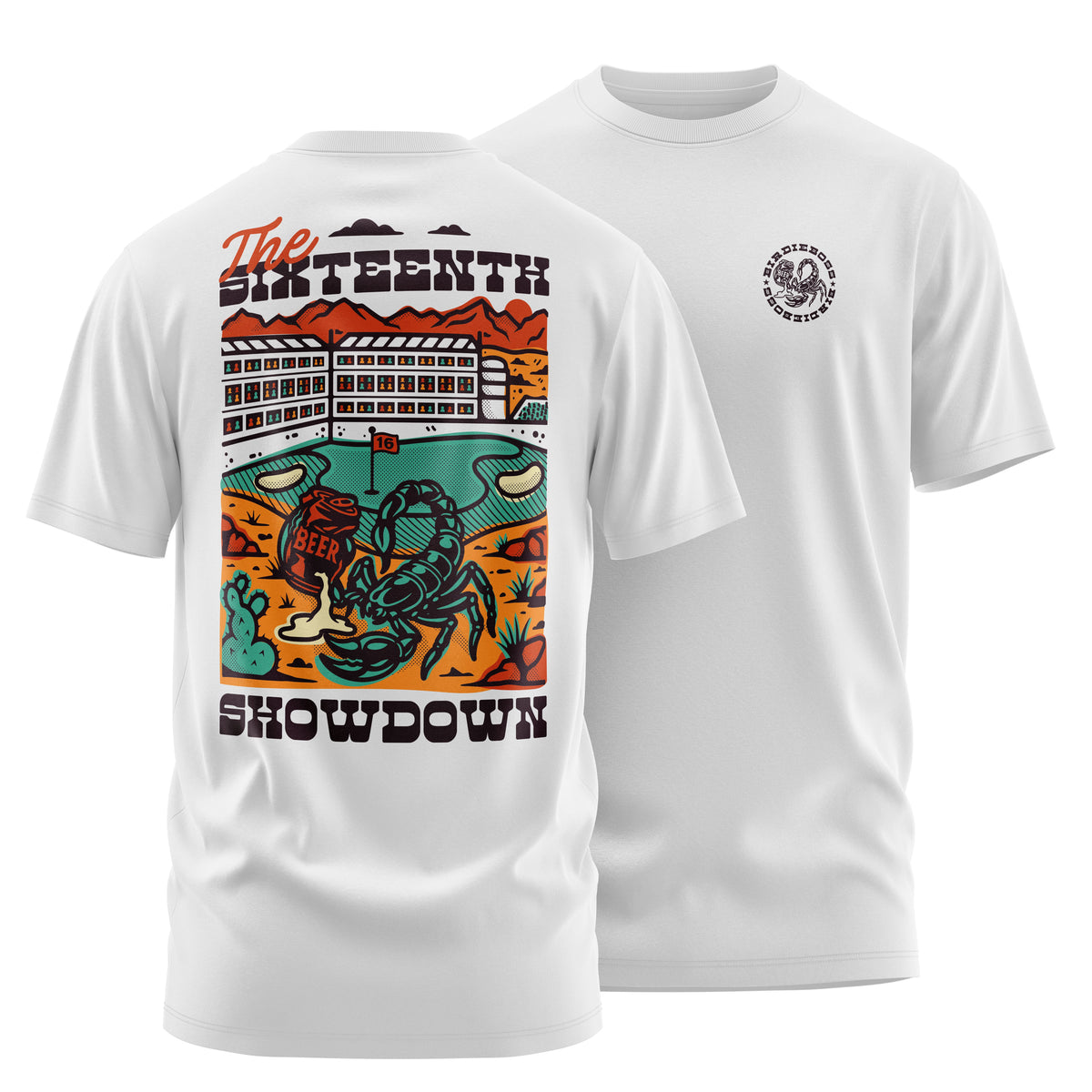 Scorpion on 16 T-Shirt White