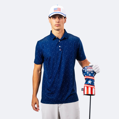 Star Spangled Polo Blue