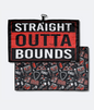 Straight Outta Bounds Red - Magnetic Golf Towel