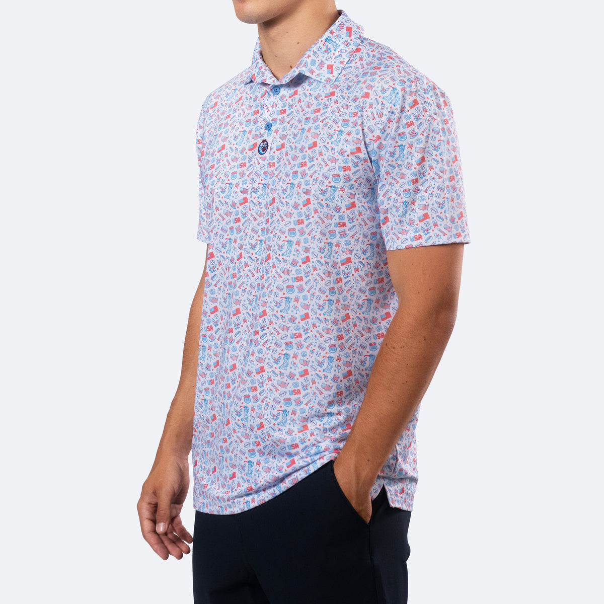 USA 250 Polo White