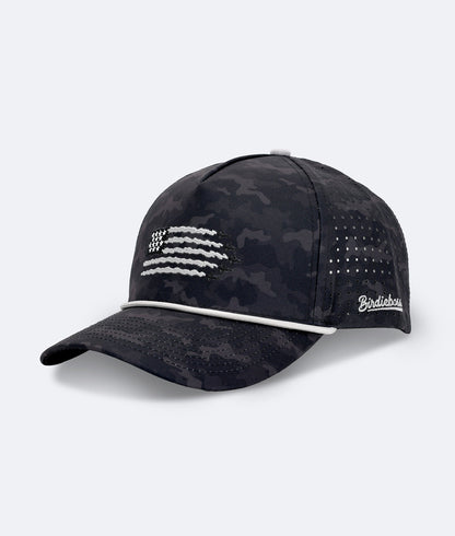 USA Hat Black Camo