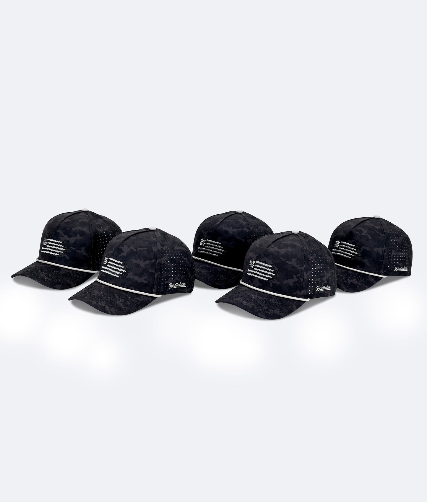 USA Hat Black Camo