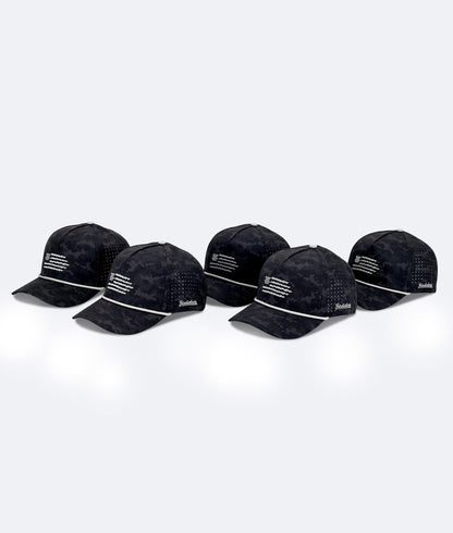 USA Hat Black Camo