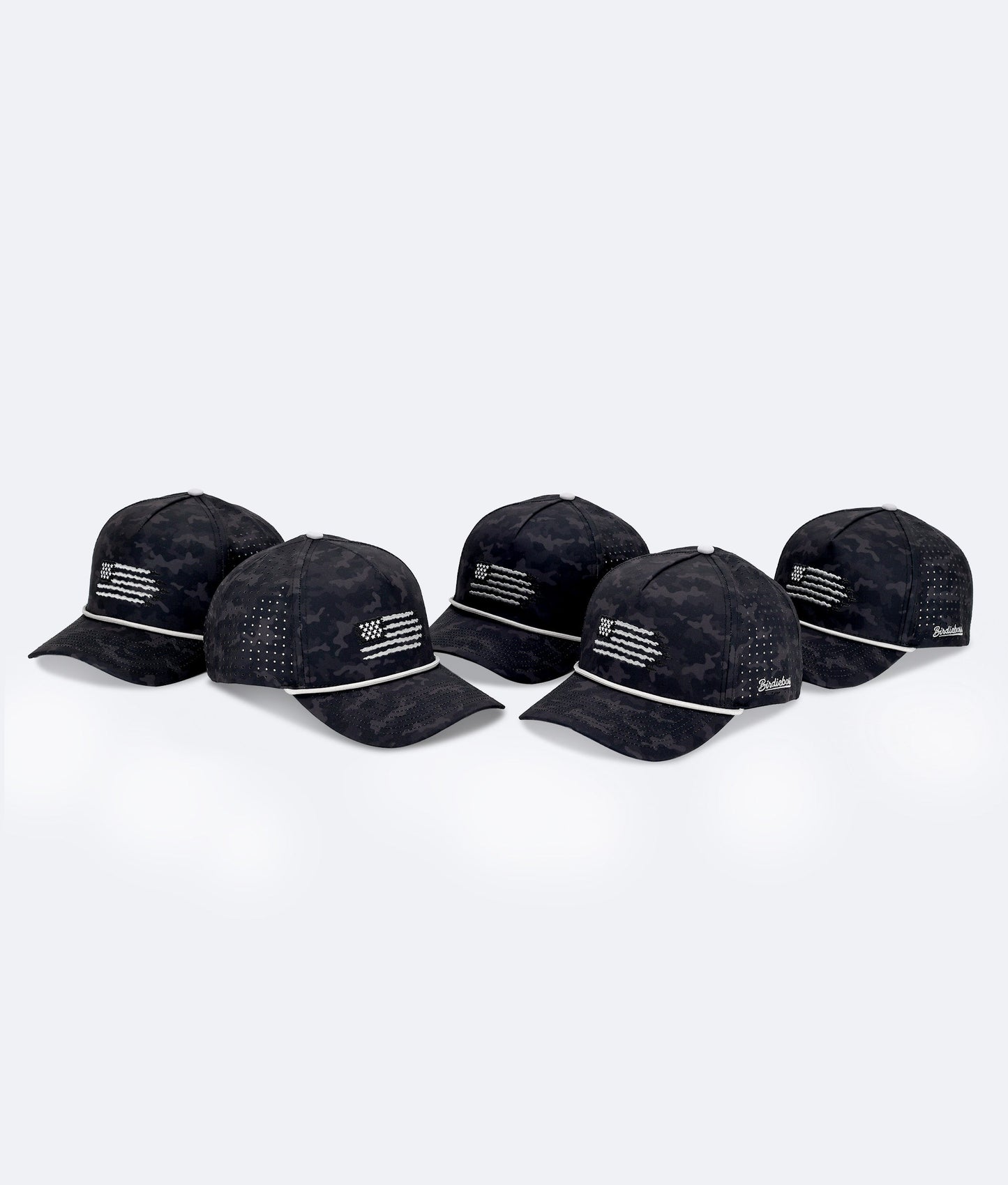USA Hat Black Camo