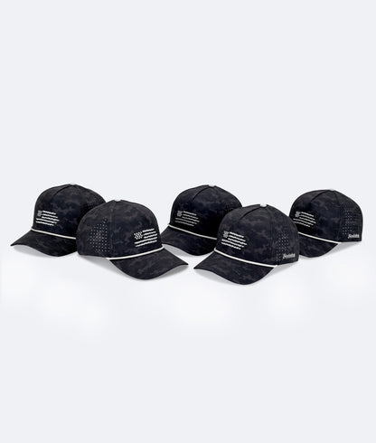 USA Hat Black Camo