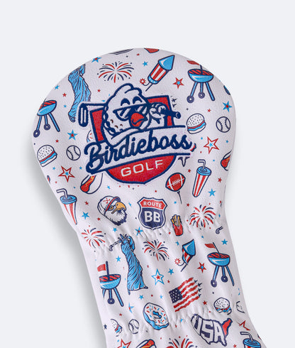 USA Headcover White