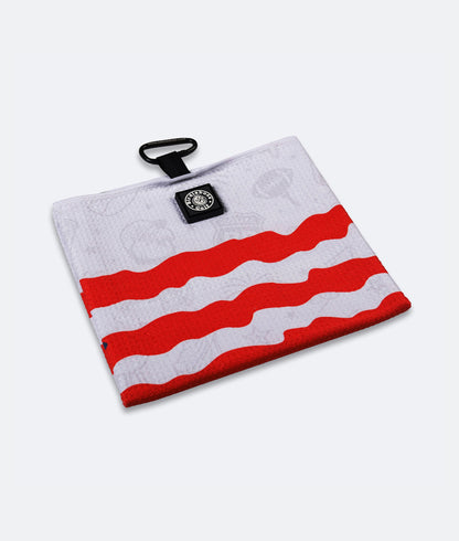 USA White - Magnetic Golf Towel