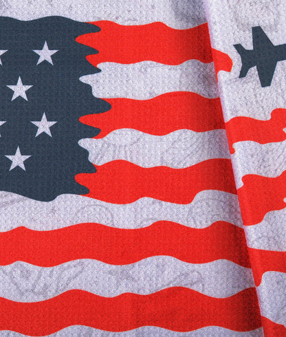USA White - Magnetic Golf Towel