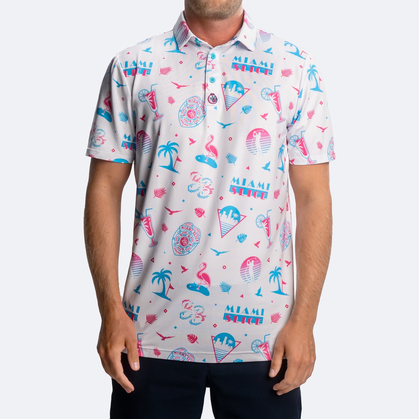 Miami Slice Polo White