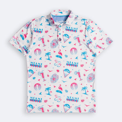 Miami Slice Polo White